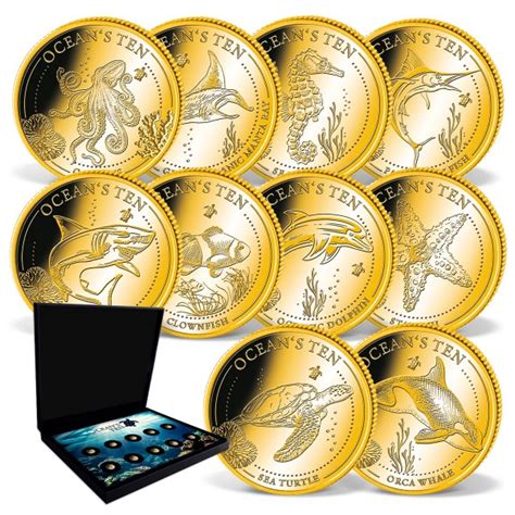The ocean token (sometimes referred to as ocean coin or ocean crypto) is designed to be multipurpose, and is used to validate the best datatokens and to allow users to both participate in. 'Ocean's Ten' Gold Coin Complete Set | Other Countries ...