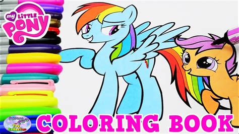 The my little pony coloring pages can be the right choice for your kids. My Little Pony Coloring Book MLP Rainbow Dash Scootaloo ...