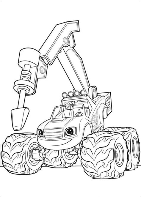 Color away as blaze and aj go on adventures. Blaze and the Monster Machines Coloring Pages - Best ...