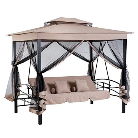 Choose from contactless same day delivery, drive up and more. Amazon.com : Outsunny 3 Person Outdoor Patio Daybed Gazebo ...