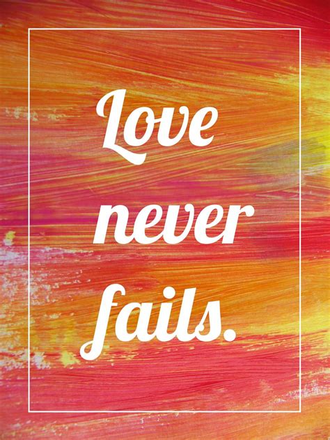 This day is dedicated to honoring the millions of mothers across the country who have spent countless hours raising and caring for their children. Love Never Fails Printable | AllFreePaperCrafts.com