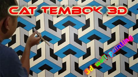 Cat tembok motif abstrak kombinasi tanpa garis efek 3d. KEREN!!! CAT TEMBOK 3D | CAT DINDING KAMAR MOTIF 3D | 3D ...