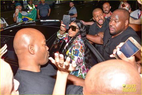 Nicki minaj had then played many supporting roles in movies like the other woman and the barbershop: Nicki Minaj Dons Colorful Outfit While Arriving in Brazil ...