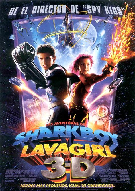 Adventures of sharkboy and lavagirl 3d original movie poster dbl sided 27x40. Cartel de Las aventuras de Sharkboy y Lavagirl en 3-D ...