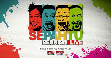 Untuk makluman, program sepahtu reunion live musim 3 berlangsung selama 20 minggu bermula pada 25 januari 2019 dan bersiaran setiap hari jumaat pada jam 9 malam. Sepahtu Reunion Live (2019)