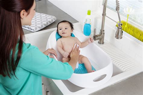 It used to be quite common for people to bathe their babies directly in a sink. The Only Baby Bathtub You'll Have to Buy - Project Nursery