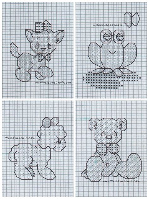 Baby cross stitch pattern unicorn set of 3 love dream big little nursery cross stitch nature cross stitch kids room decor pdf pattern. DIY Cross Stitch Baby Animals | Cross stitch baby, Cross ...