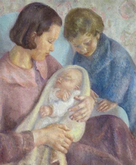 Baby come back to me. The Baby by Anne Finlay 1940 | Baby art, Family art, Baby ...