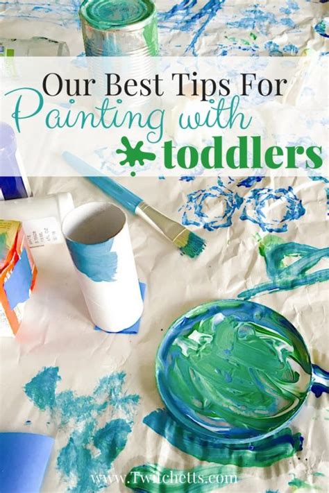 Painting with Toddlers ~ Our Best Tips | Toddler painting, Toddler crafts, Toddler art