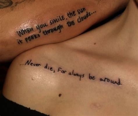 Insatgram ideas for bio instagram bio quotes funny insta bio quotes instagram bio quotes. Mine and my husbands newest tattoos about an hour after ...