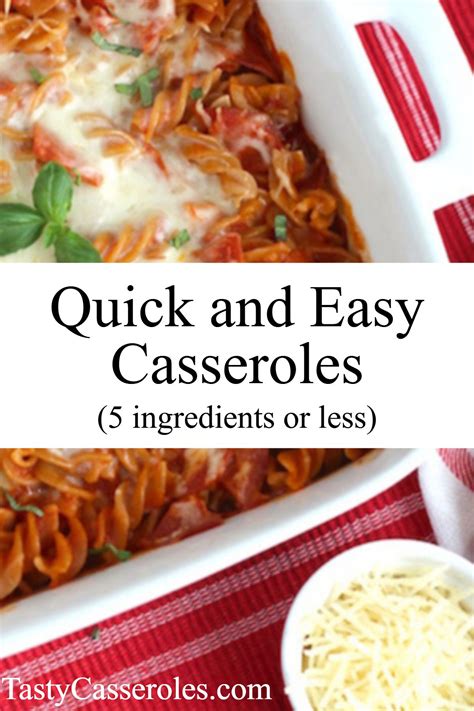 Perhaps a few just need some. 5 Ingredients or Less Casseroles - 10 Easy Recipes in 2020 ...