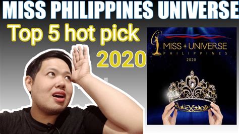 A new beauty queen, who will represent the from 46 contenders, the miss universe philippines 2020 aspiring beauty queens were trimmed down to the top 16 then, finally, to top 5. MISS UNIVERSE PHILIPPINES TOP 5 HOT PICKS mama18cleofas ...