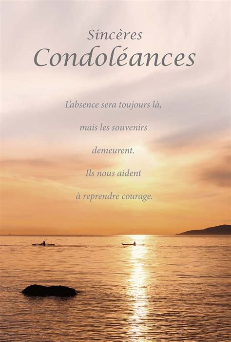 Condoleances