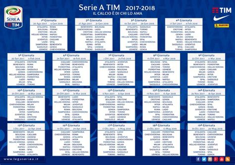 La información más completa sobre la liga italiana de fútbol, en el mundo. Calendario Serie A 2017-18, tutte le giornate - Speciali - ANSA.it