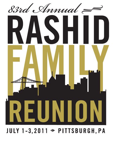 An unscripted friends reunion special. Rashid Family Reunion logo | Family reunion logo, Reunion