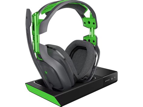 The microphone mute on the base station works well; Astro A50 Wireless Headset + Base Station - Stereo - Green ...