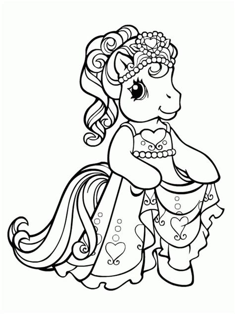 Dress up your princess horse in blues or greens, any color you desire. My Little Pony Princess Dress Up Coloring Page - My Little ...