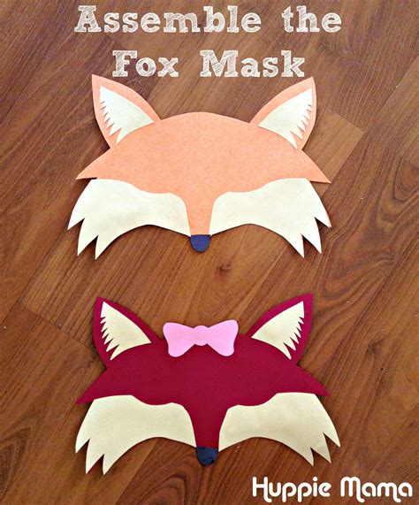 American mask with filter and nose wire. Kids Craft: Paper Fox Mask - Huppie Mama | Crafts for kids ...