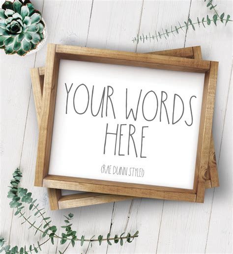 Your Words Here Printable-Your Text Here Print-Your Quote Here Print-Rae Dunn-Rae Dunn Sign-Rae 