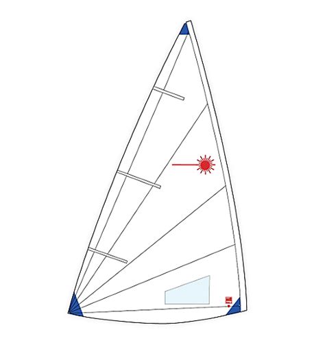 The laser radial bottom section is supplied complete ready to sail including al fittings, lower mast plug, kicker and gooseneck fittings. Laser Radial Sail - Laserperformance-UK