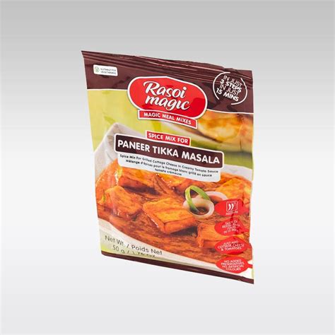 Buy indian grocery online in london, uk, europe. Rasoi Magic Paneer Tikka Masala 50g - Rashan Pani