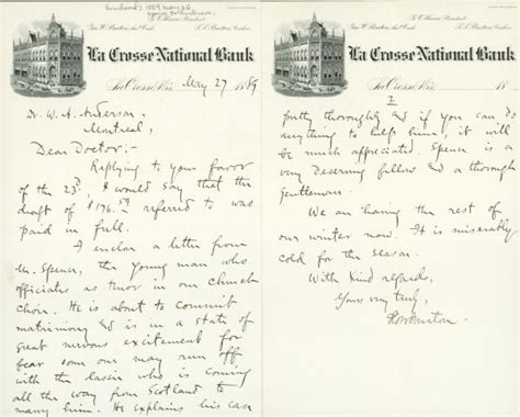 Whether you need to send an invoice or a written contract, printing all the details on the business letterhead imparts the professional look. La Crosse National Bank Letterhead | Document | Wisconsin ...