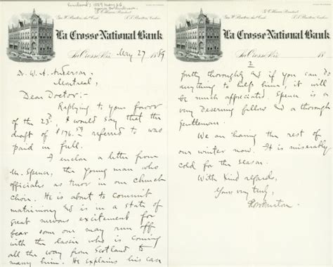 It needs the support of all documents needed so that the process gets easier. La Crosse National Bank Letterhead | Document | Wisconsin ...