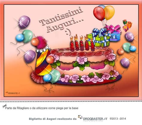 Sei nata il 22 ma a noi la sfiga di festeggiare prima non ci fa nulla e così ne approfittiamo per festeggiare 3 giorni. Biglietto Compleanno da stampare gratis