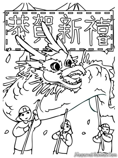 Gereja yang baru berdiri ini memiliki jumlah. Mewarnai Gambar Tahun Baru Imlek - Kreasi Warna