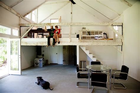 The included loft provides additional storage space. Let Them Eat (Cup)Cake: I Now Want to Live in a Barn