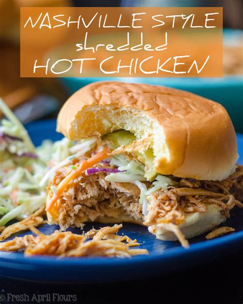 It became popular more than eighty years ago, in the city's black community, and the recipe originated with one family, the princes. Nashville Style Shredded Hot Chicken | Recipe | Shredded ...