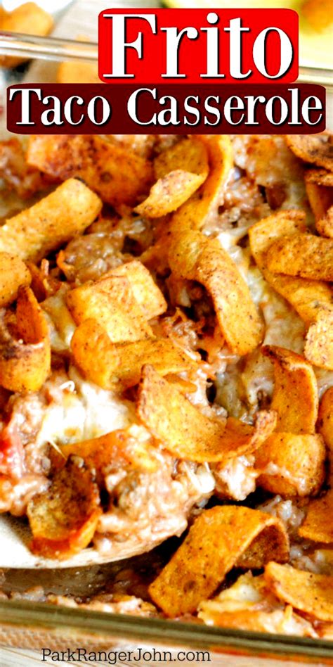 Top with 1/2 of this meat mixture and 1/2 of those. Easy Frito Taco Casserole baked in the oven. Made with ...