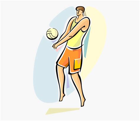 You can now get the best clip art from my personal collection. Vector Illustration Of Sport Of Beach Volleyball Player ...