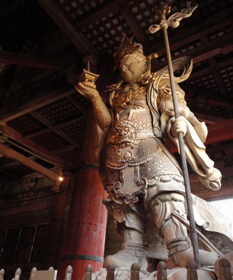 Bishamonten (毘沙門天), also known as vaiśravaṇa or jambhala, is an actual god in buddhist mythology with many depictions in different areas of asia. Asisbiz 4 Guardian Bishamonten watching over Todai ji and ...