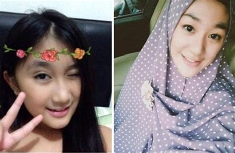 Karena saya adalah murni keturunan chinesse dan satu2 nya yang mualaf di keluarga. Kumpulan Foto Larissa Chou Sebelum dan Sesudah Make Hijab