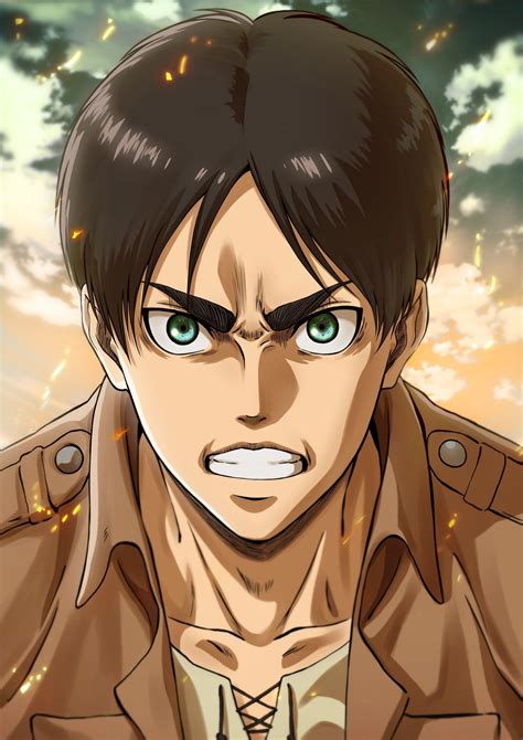 Submitted 16 hours ago by wantsamahdis. Attack on Titan Eren Yeager Official Art by Wit Studio ...