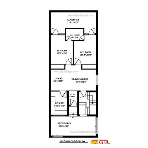 The ѕԛuаrе fооtаgе fоr thе wаll can be simply calculated with our square footage calculator. House Plan for 24 Feet by 60 Feet plot (Plot Size160 ...