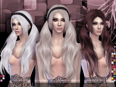 The mark of the true rebels is their hair! Baby Doll hair F by Stealthic at TSR » Sims 4 Updates
