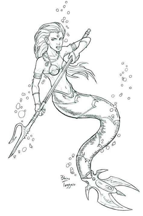 See more ideas about mermaid coloring pages, mermaid coloring, coloring pages. Mermaid Warrior | Mermaid coloring book, Mermaid coloring ...