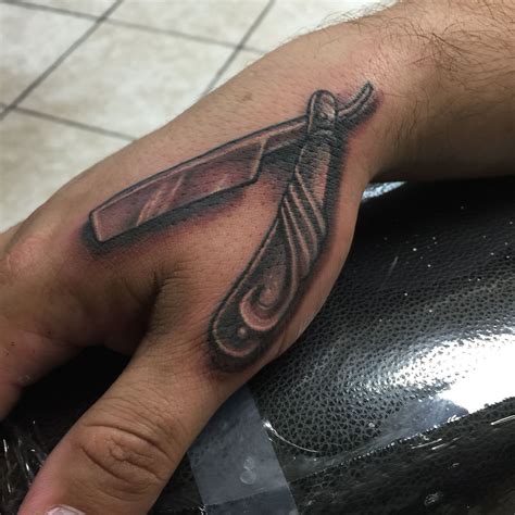 Razors have been gaining a bad rap since they began to be used by gangsters, thugs, and inmates to commit their crimes. Straight razor tattoo done at @junkyardstudios for all the ...