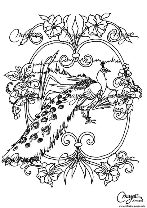 50 free princess coloring sheets image ideas. Adult Animals Peacock Coloring Pages Printable