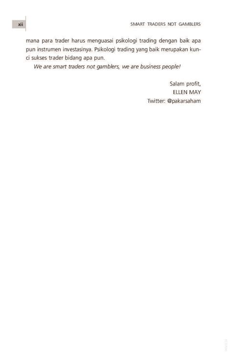 37 full pdfs related to this paper. Jual Buku Smart Traders Not Gamblers oleh Ellen May ...