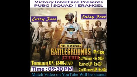 Our tournaments with cash prizes and speedy payouts rival and supersede all other esports and online tournaments platforms currently. FREE PUBG ROOM TOURNAMENT || WEEKEND WITH HANDSOME CASH ...