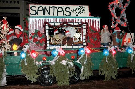 These revamped vehicles are known as floats. Santa's Workshop Float Photo by Linda Baker | Christmas ...