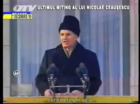 I shot them very fast. Nicolae Ceausescu LAST SPEECH english subtitles 1 2 - YouTube