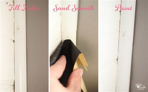 Slide the thin edge of the pry bar into the gap, using the putty knife as a shield to protect the wall. How to Remove Chair Rail ~ Part 2