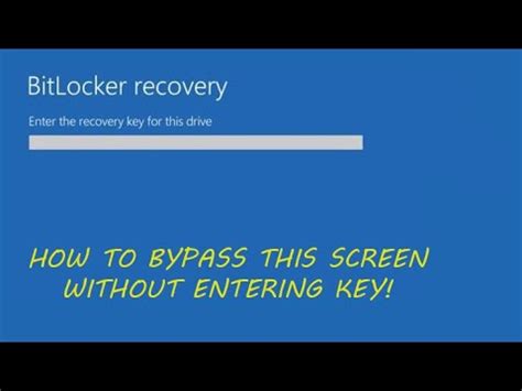 Input the recovery key in the bar. Cara Membuka Bitlocker Lupa Password - Bisabo Channel