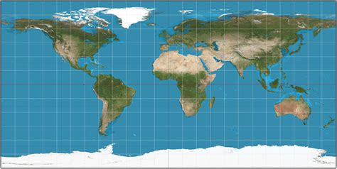 Describe what information a map can convey. coordinate system - Mercator: scale factor is changed ...