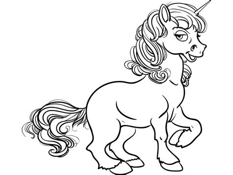 Des dessins licorne kawaii gratuits à imprimer pour faire du coloriage🦄 ! Diaporama: 10 coloriages de licornes enchantées (6)