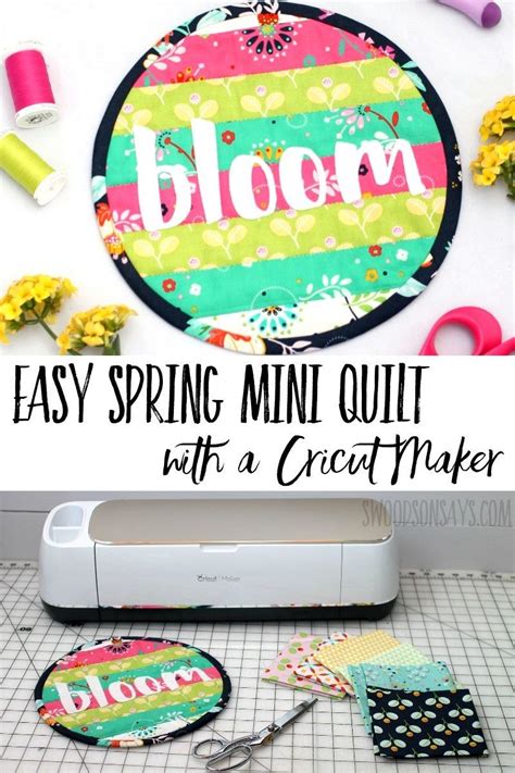 Understand the process, following which you can continue doing it. Spring mini Cricut Maker quilt tutorial | Quilt tutorials ...